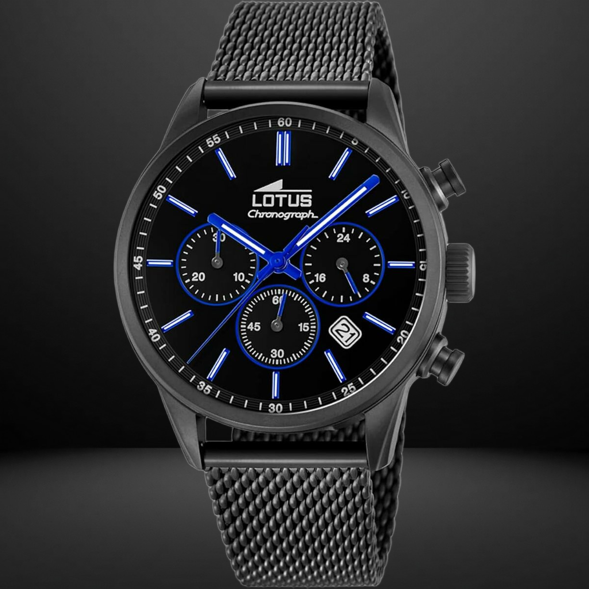 Rellotge Home Lotus 18700/3 Negre